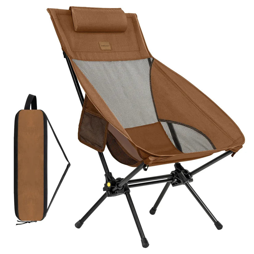 Clearance Sale: 50% Off – Portable, foldable camping chair, ideal for camping, hiking, backyard relaxation, fishing, and more. Supports up to 250 pounds and comes with a storage bag.
