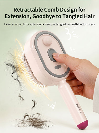 A multifunctional, leave-in essential oil hair care comb with red light therapy—instantly smooths hair, provides salon-grade scalp care, effectively prevents hair loss, and promotes hair regrowth!